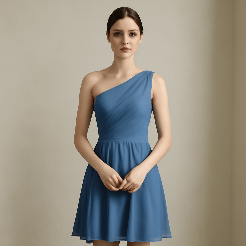 robe bleue demoiselle d'honneur