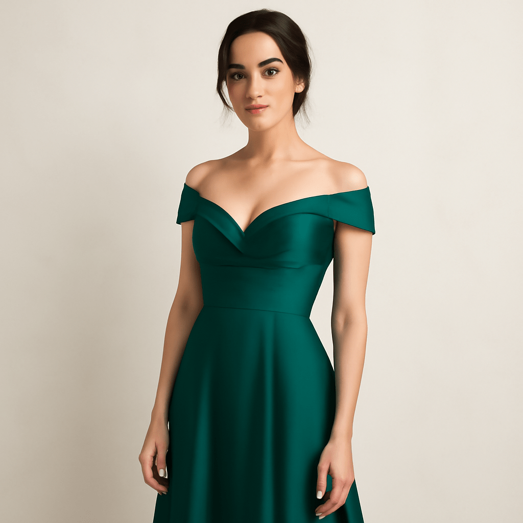 robe demoiselle d'honneur vert emeraude