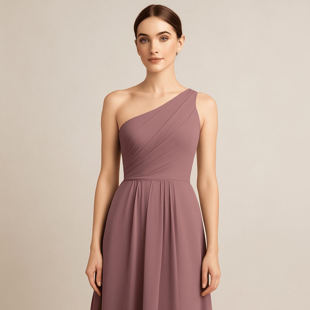 robe demoiselle d'honneur asymétrique