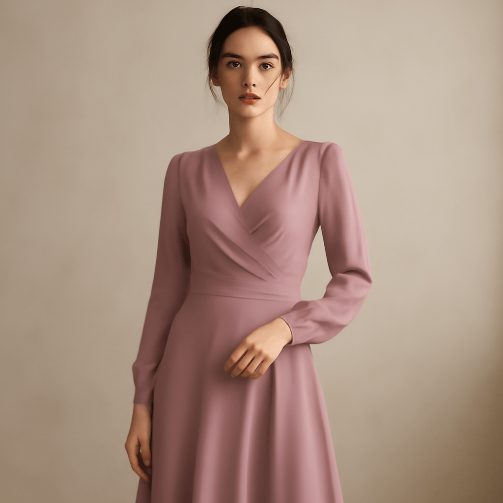 robe demoiselle d'honneur manches longues