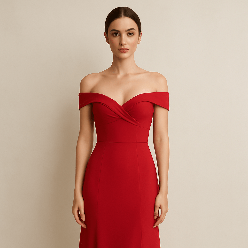 robe demoiselle d'honneur rouge courte