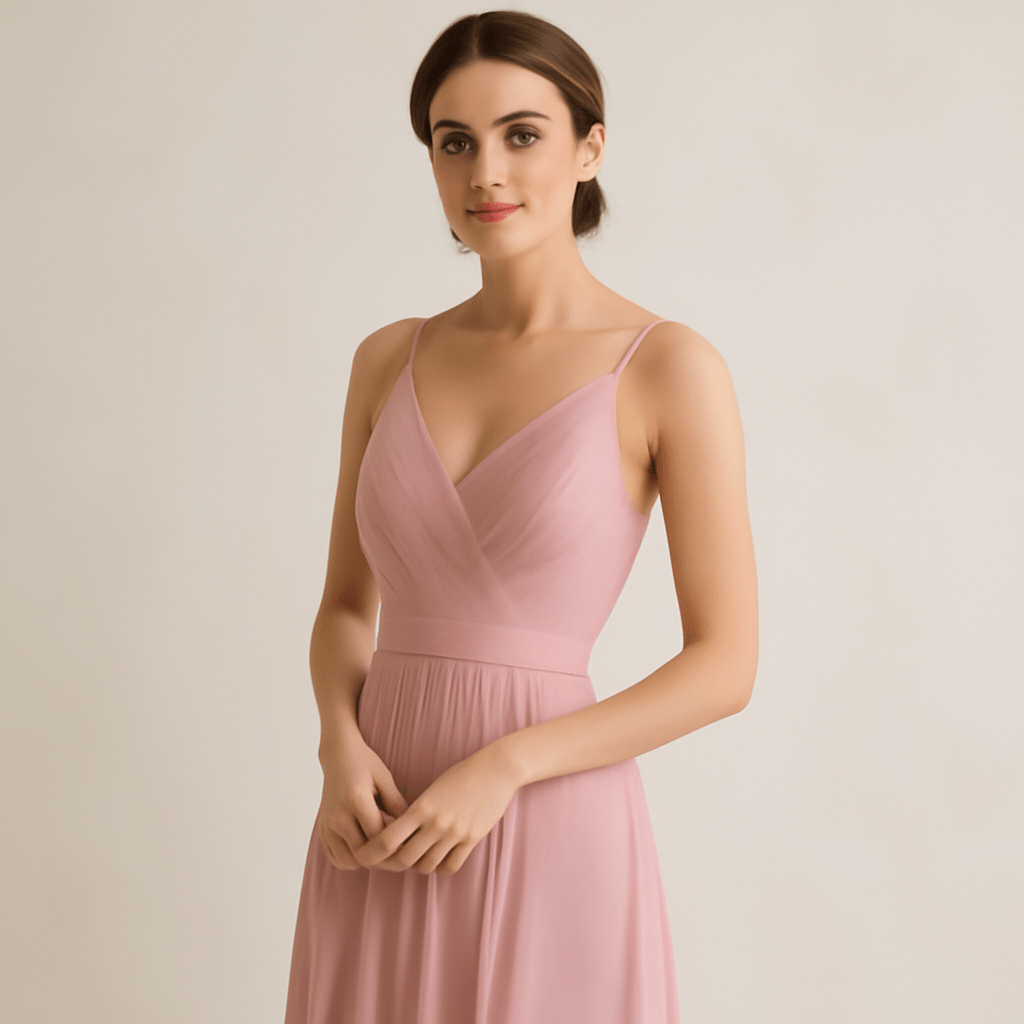 robe rose demoiselle d'honneur