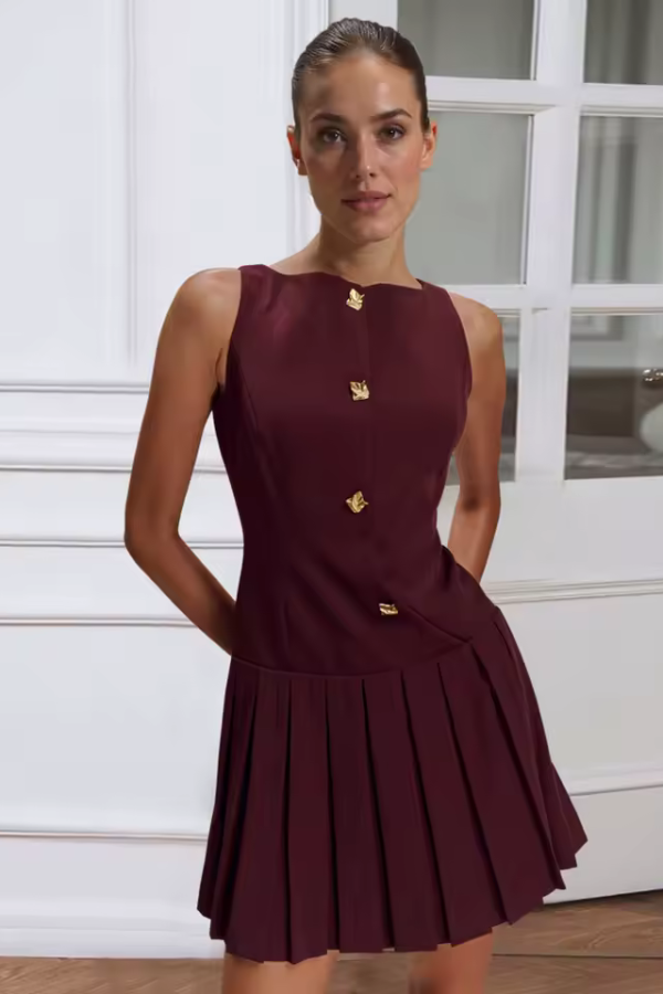 Robe Bordeaux Courte