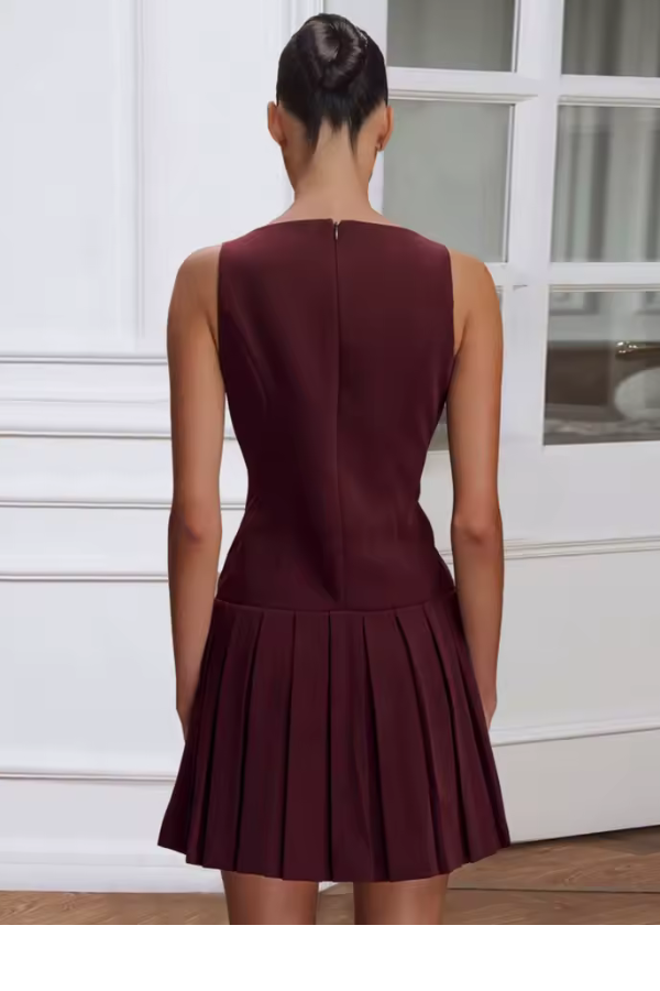 Robe Bordeaux Courte