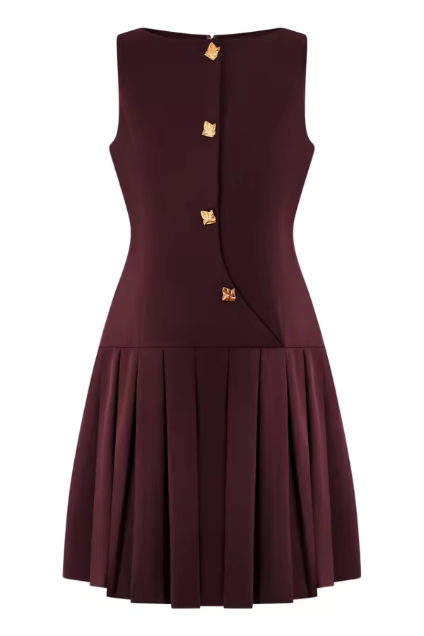 Robe Bordeaux Courte
