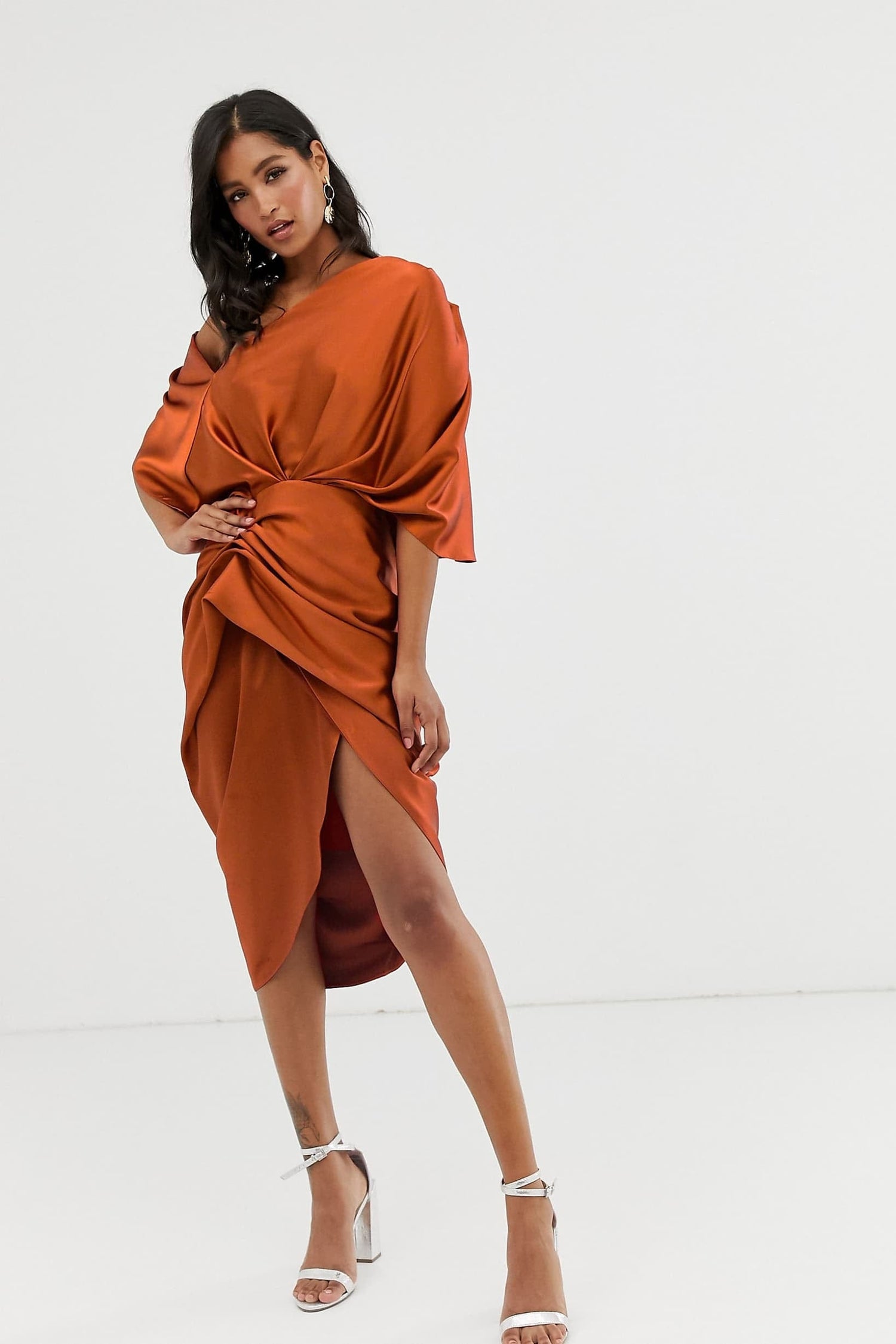 Robe Asymetrique Orange