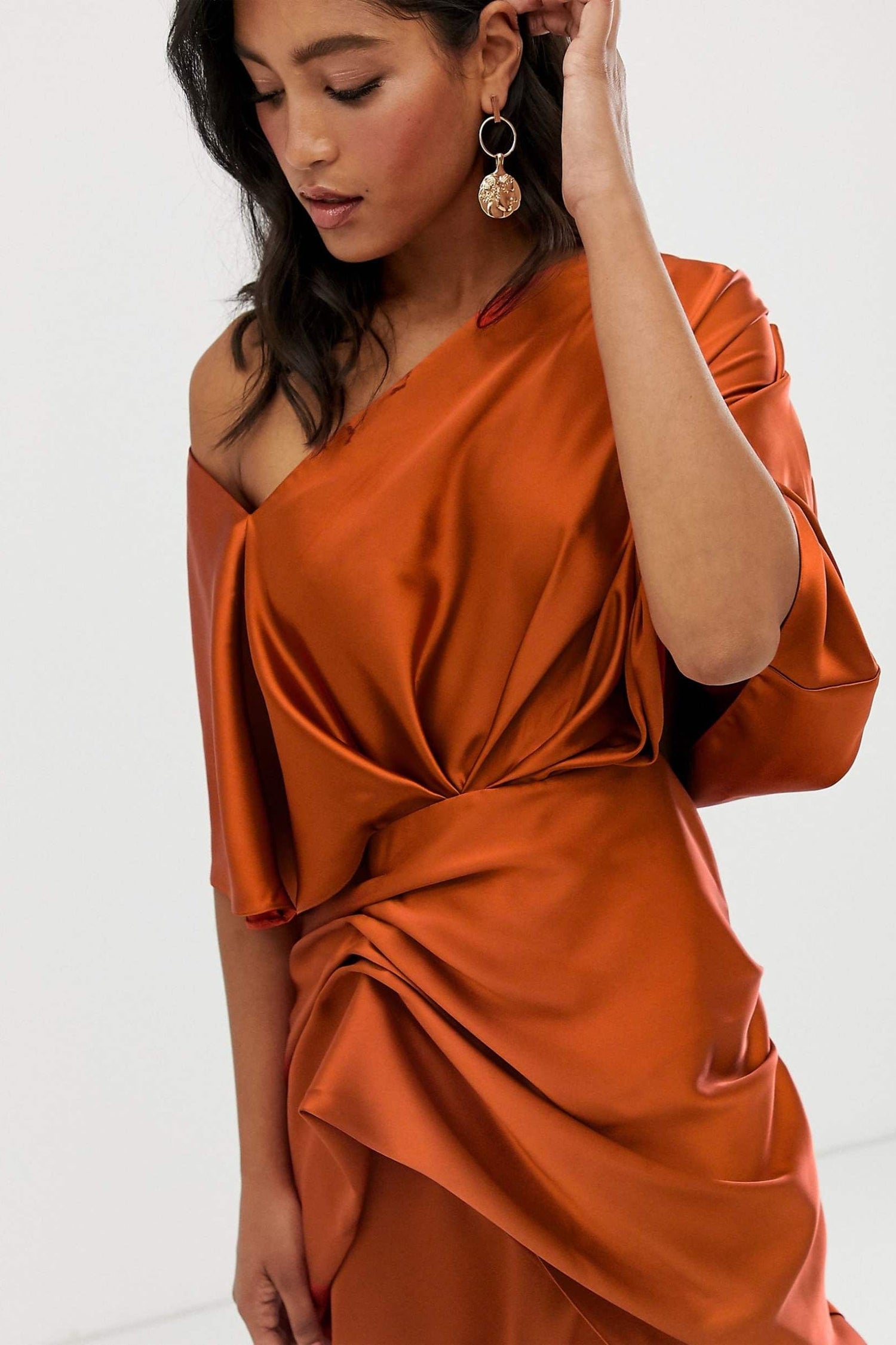 Robe Asymetrique Orange