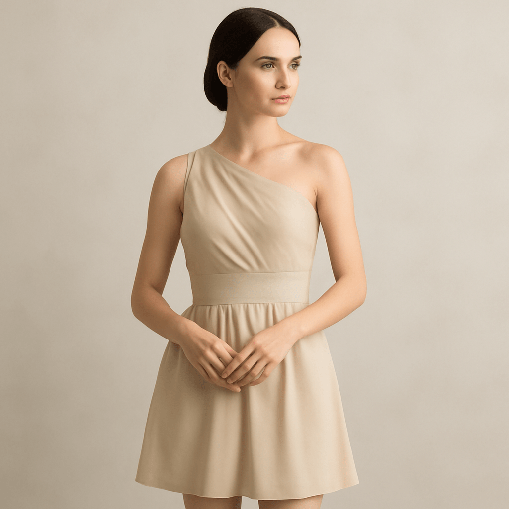 robe beige demoiselle d'honneur