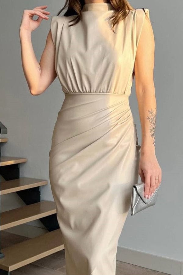 Robe Beige Droite