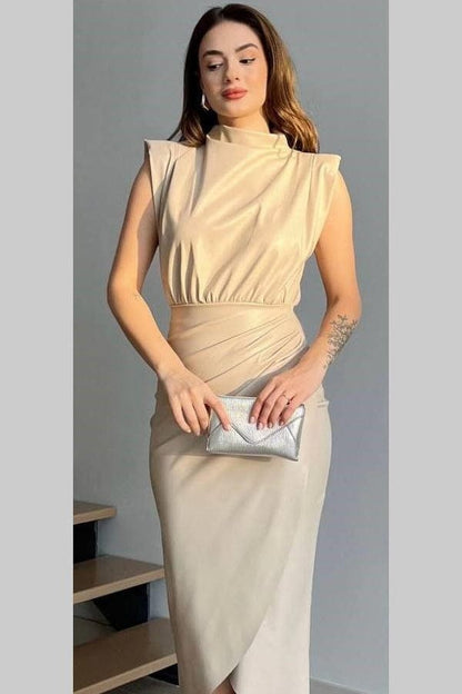 Robe Beige Droite