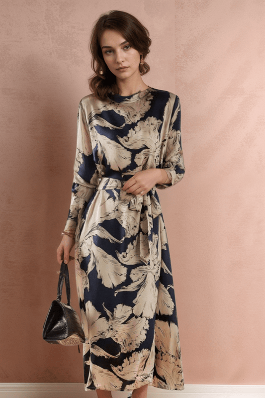 Robe Beige et Noir