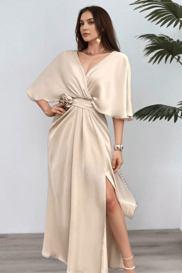 Robe Beige Longue