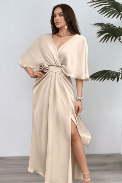 Robe Beige Longue