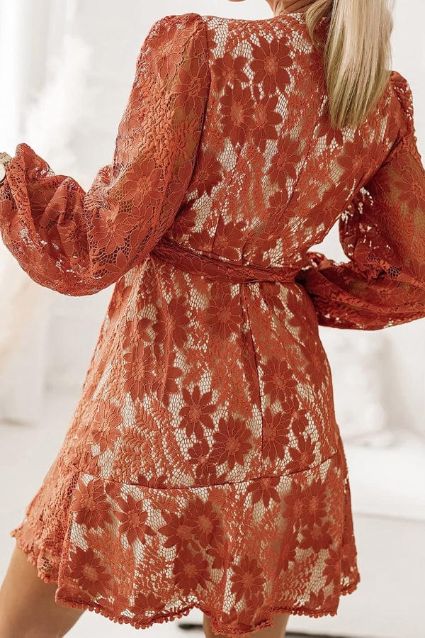 Robe Blanche Et Terracotta