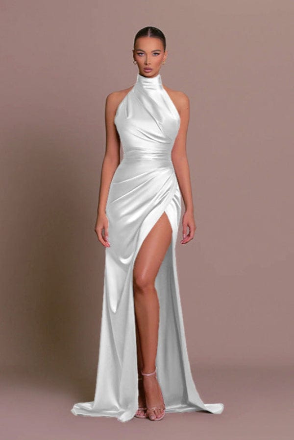 Robe Blanche Fendue