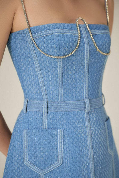 Robe Bleu Ciel Chic