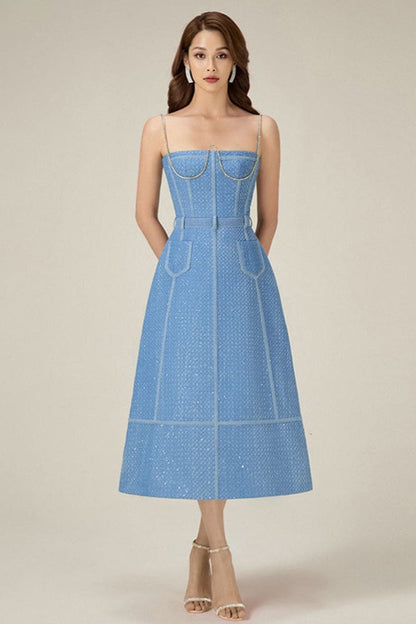 Robe Bleu Ciel Chic