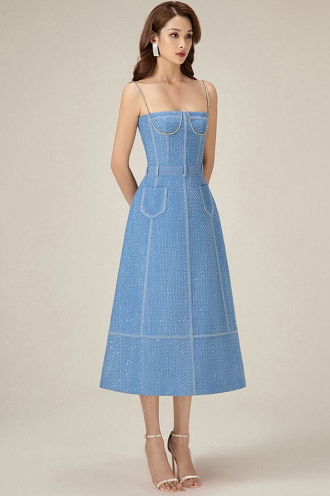 Robe Bleu Ciel Chic