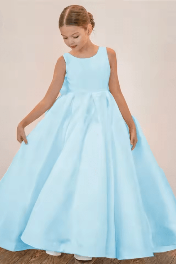 Robe Bleu Ciel Fille