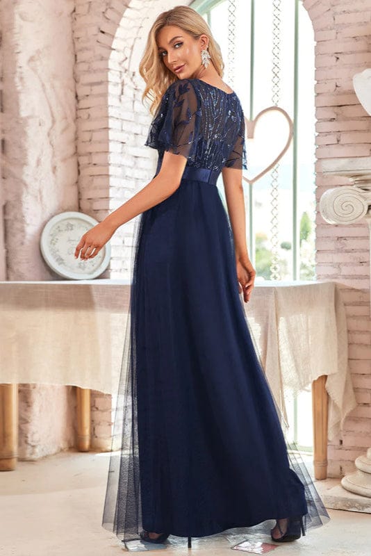 Robe Bleu Marine Chic