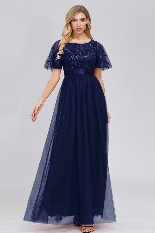 Robe Bleu Marine Chic