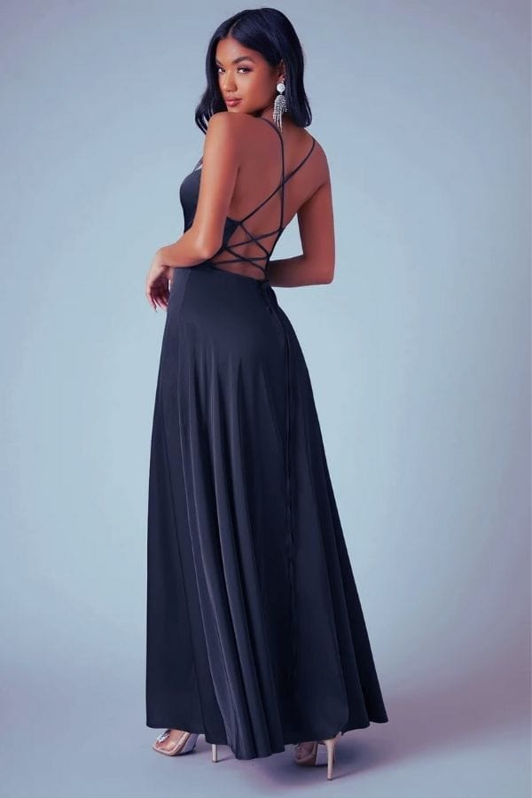 Robe Bleu Marine Cocktail