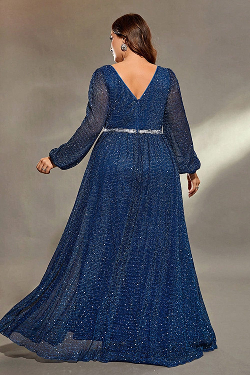 Robe Bleu Marine Pailleté