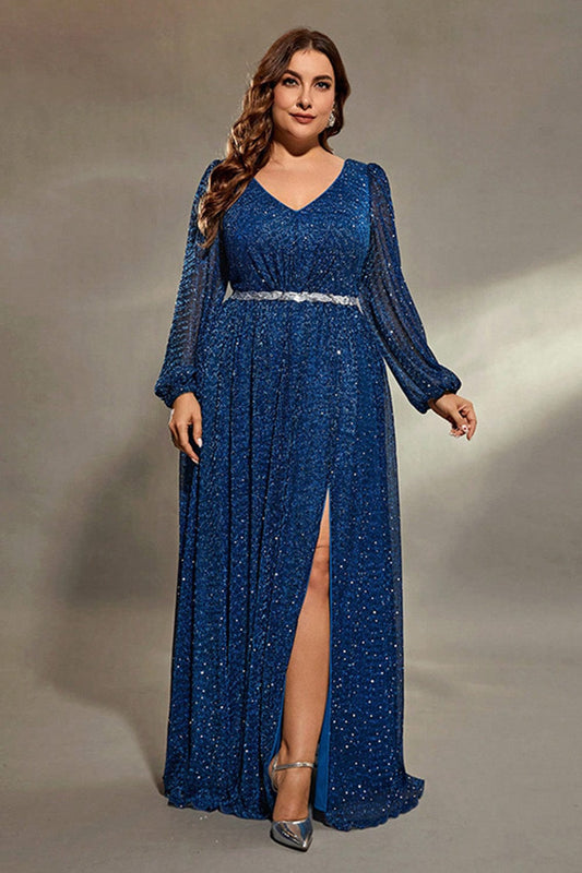 Robe Bleu Marine Pailleté