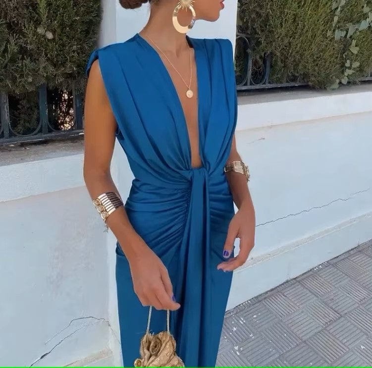 Robe Bleu Roi Chic