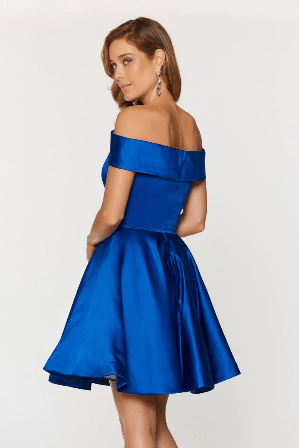 Robe Bleu Roi Courte