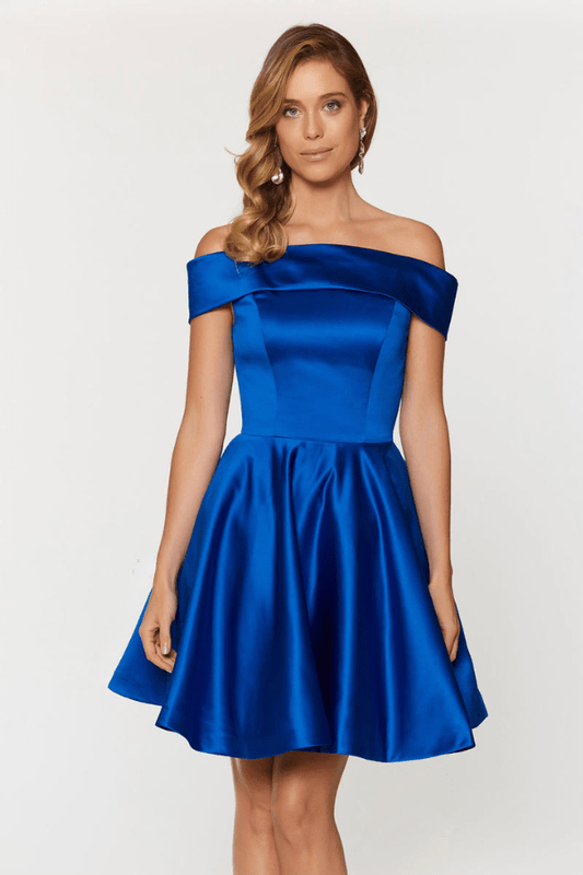 Robe Bleu Roi Courte