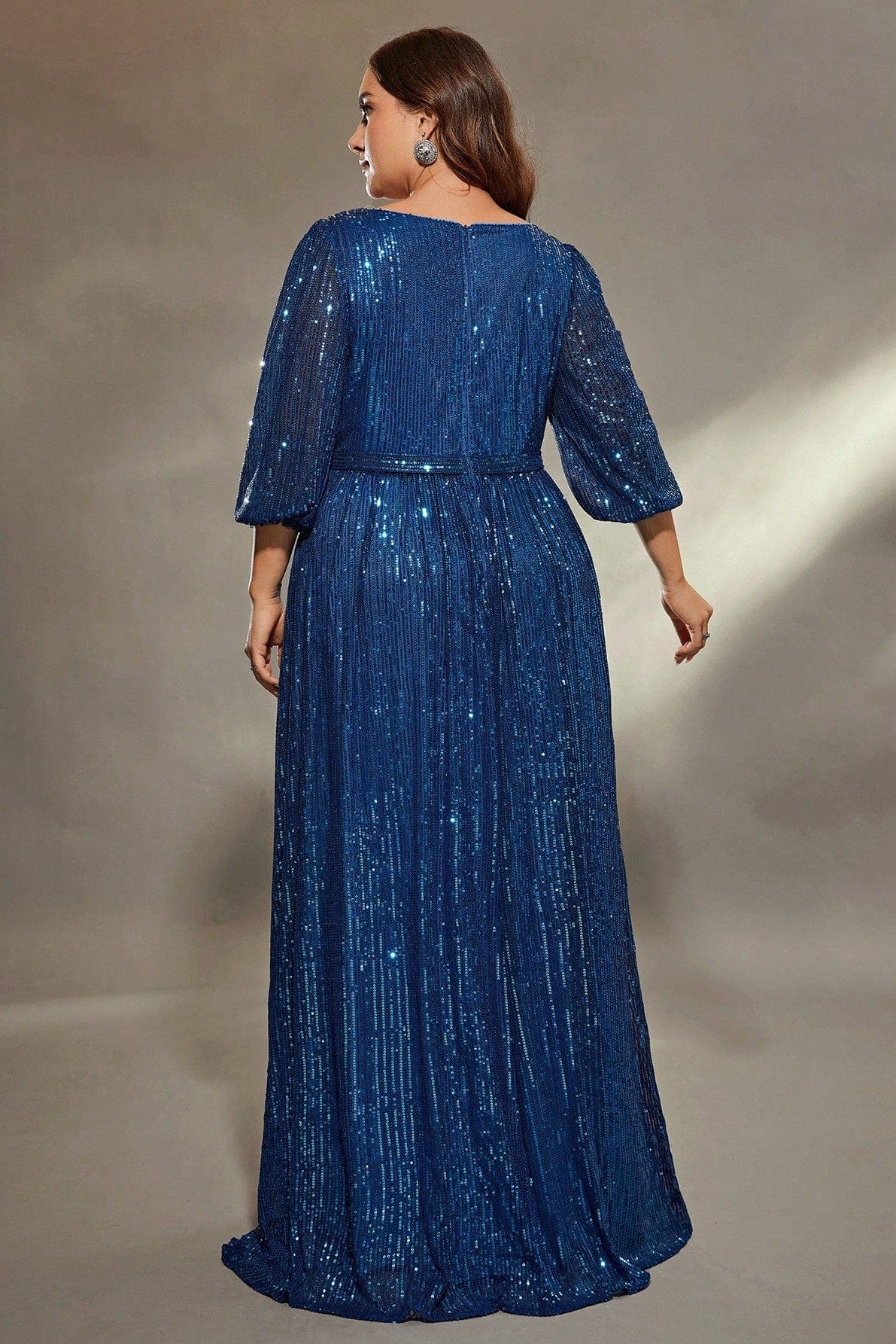 Robe Bleu Roi Grande Taille