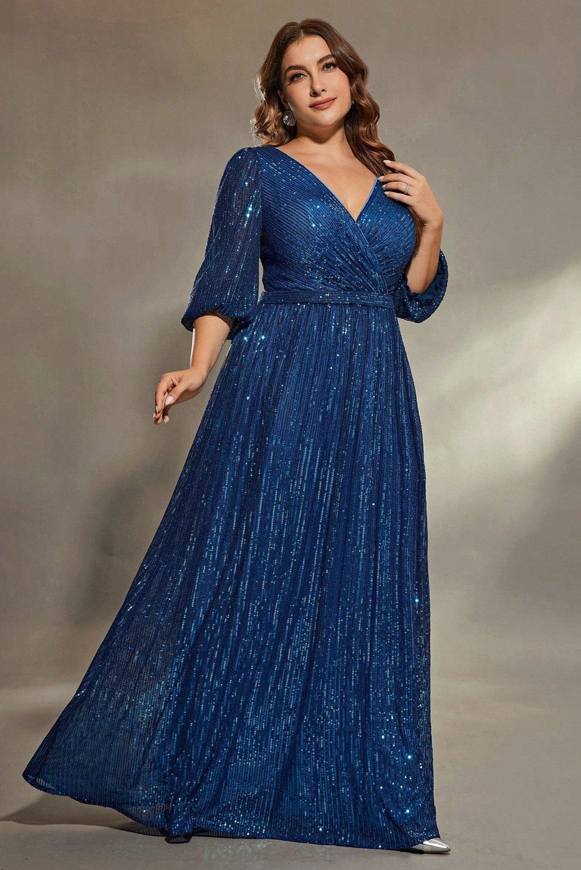 Robe Bleu Roi Grande Taille