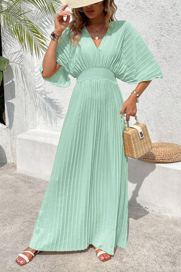 Robe Bohème Chic Vert D'Eau