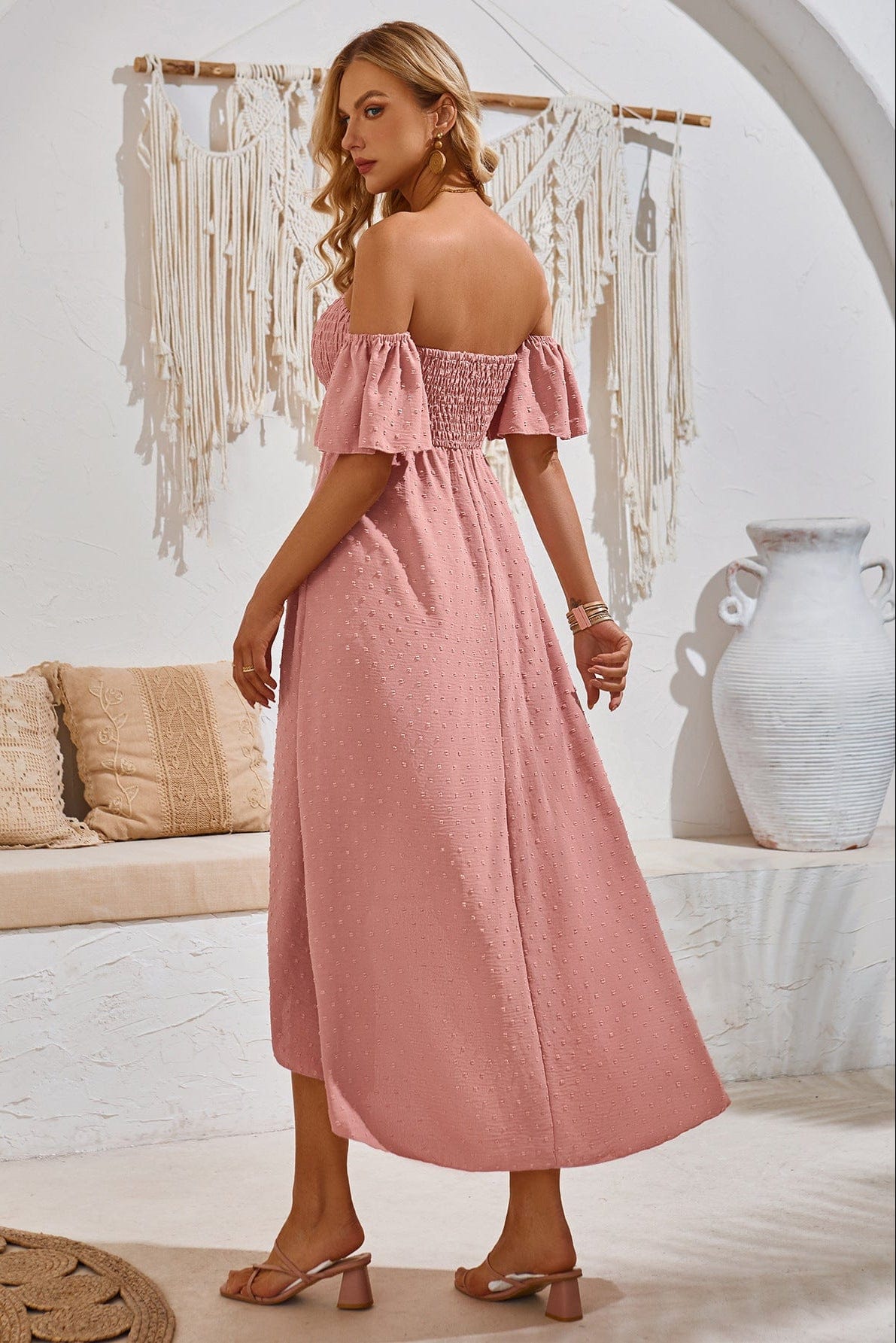 Robe Boheme Rose Pale