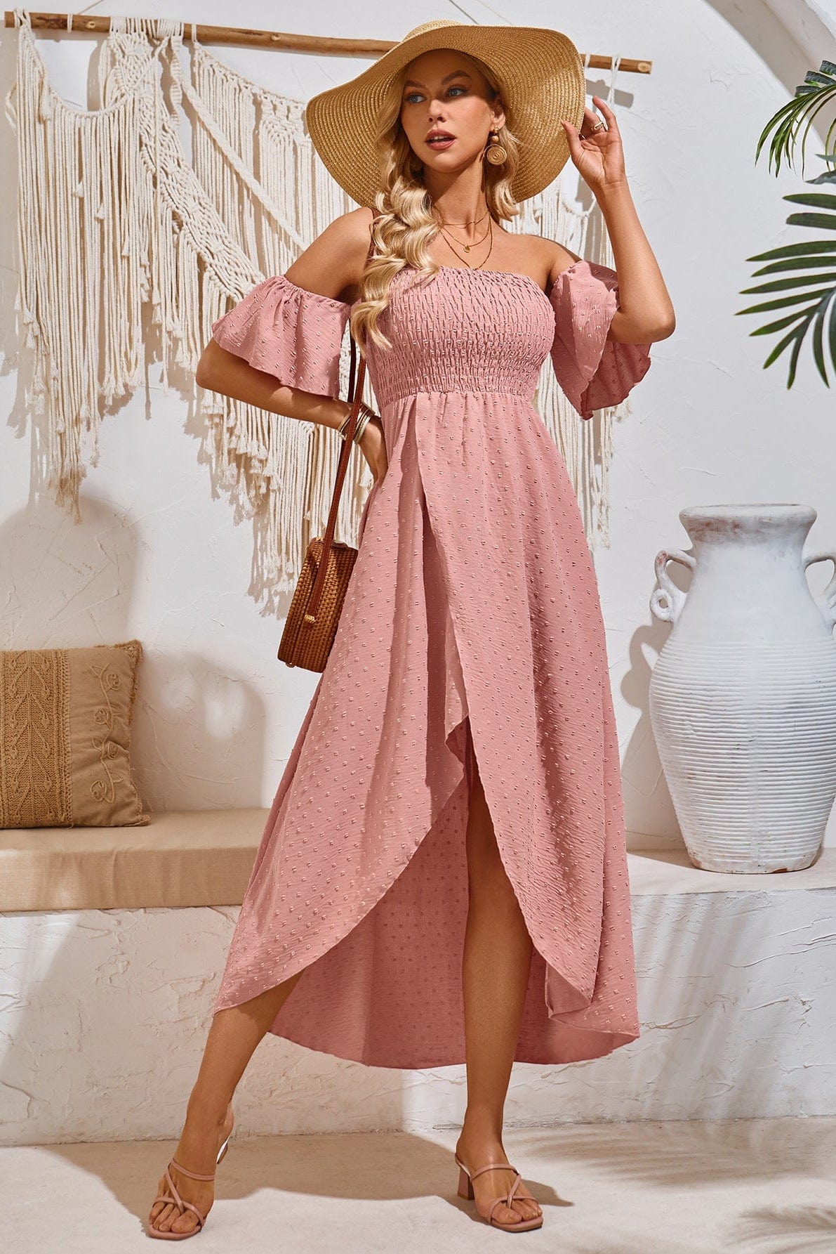 Robe Boheme Rose Pale