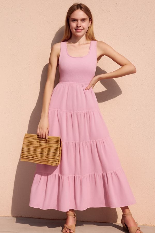 Robe Bohème Vieux Rose