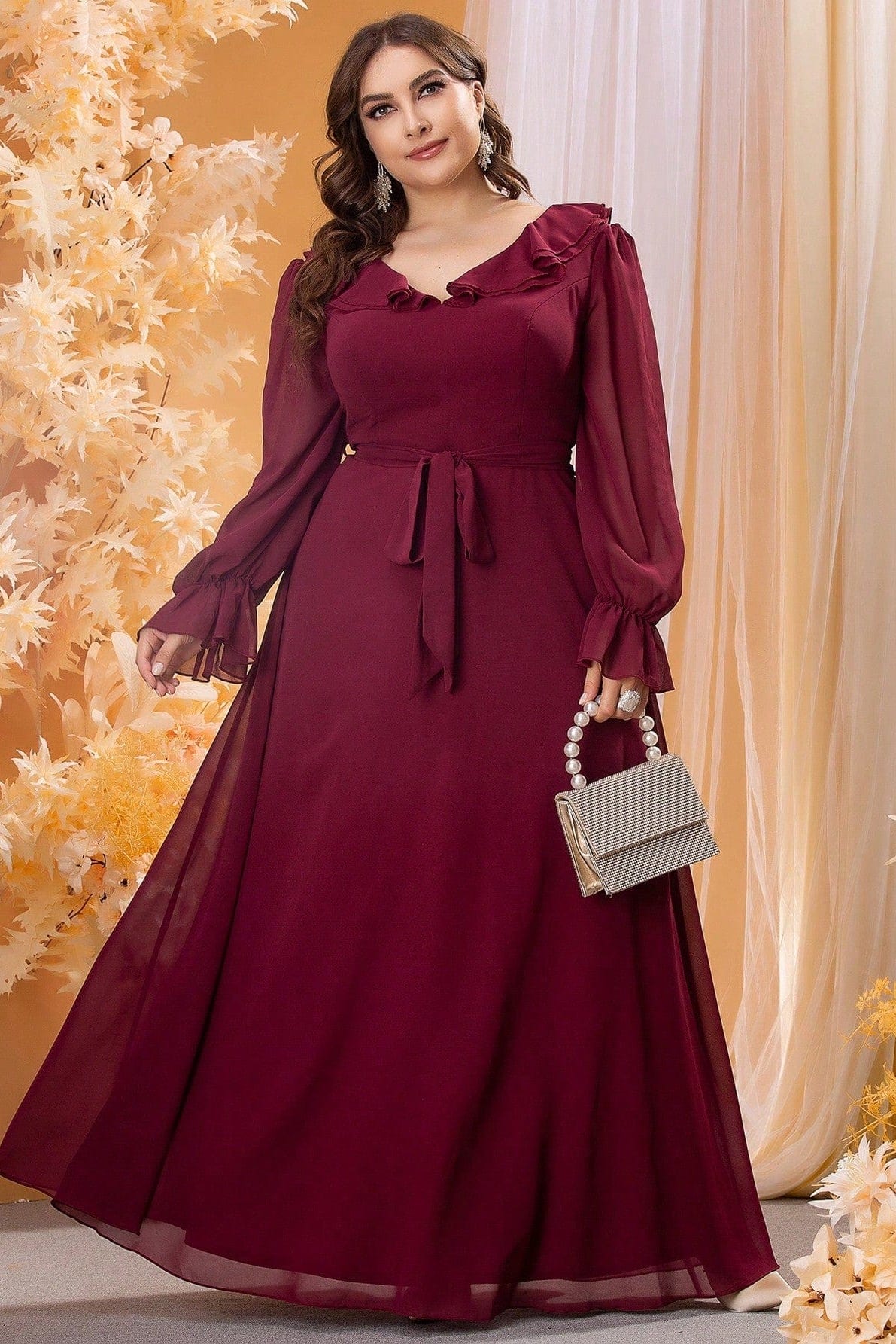 Robe Bordeaux Grande Taille