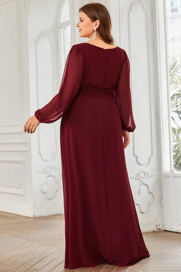 Robe Bordeaux Longue
