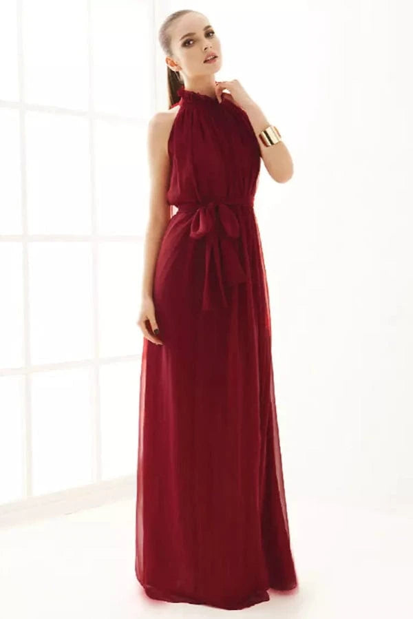 Robe Bourgogne Demoiselle D'Honneur