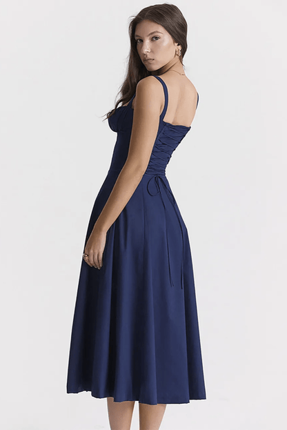 Robe Bustier Bleu Marine