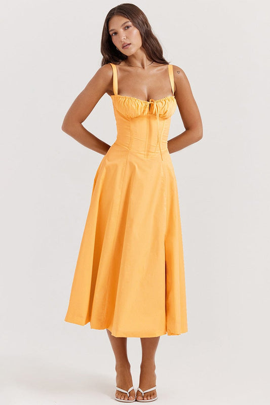 Robe Bustier Orange