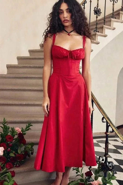 Robe Bustier Rouge