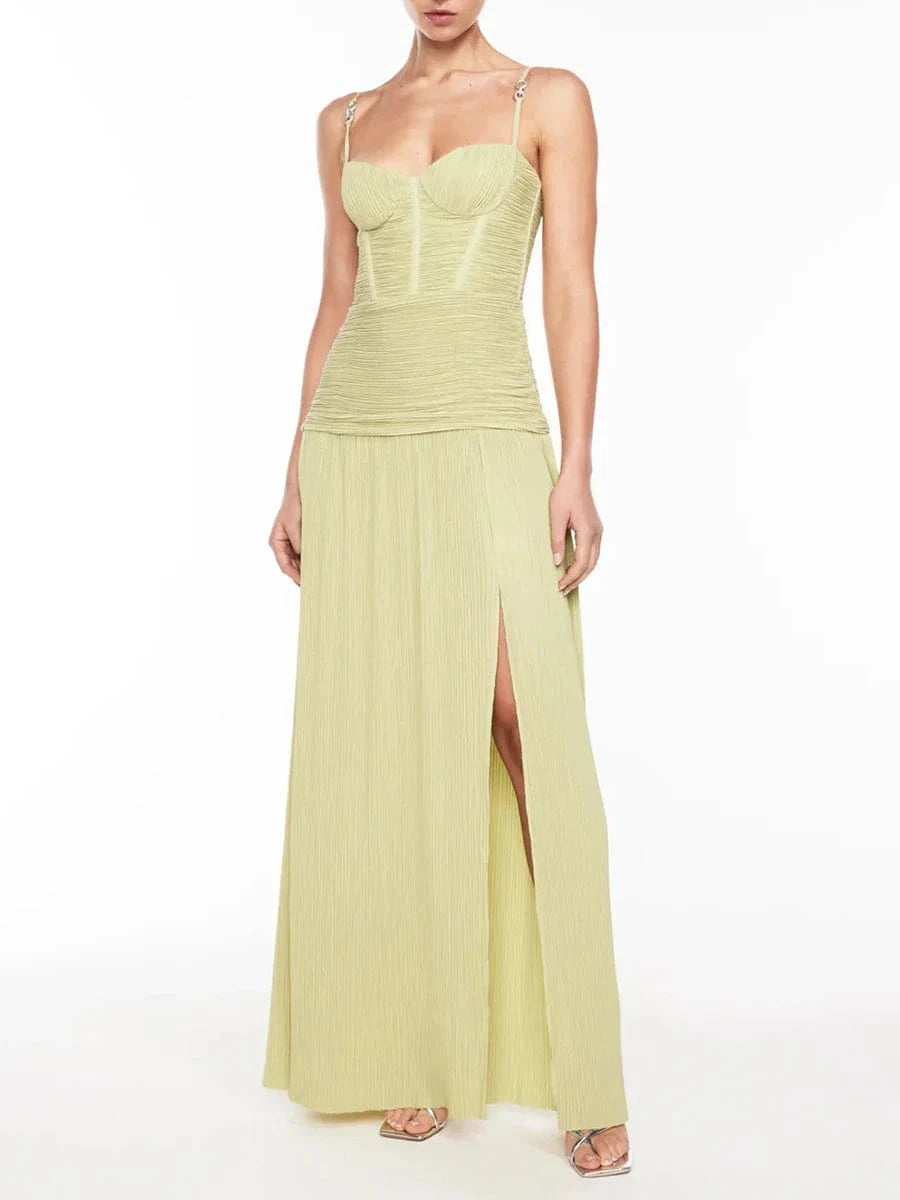 Robe Bustier Vert D'Eau