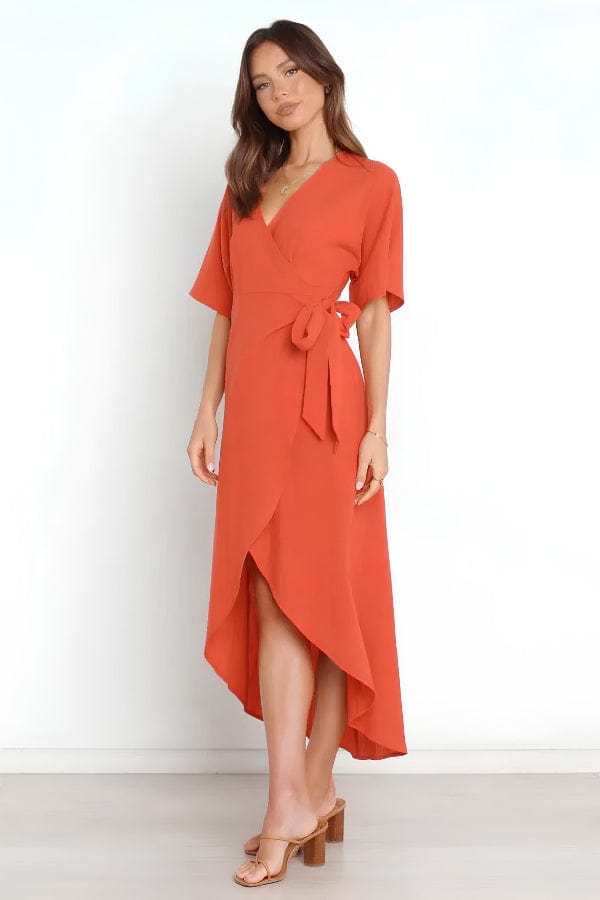 Robe Cache Cœur Corail