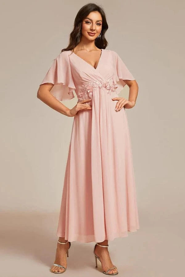 Robe Cache Coeur Rose Pale