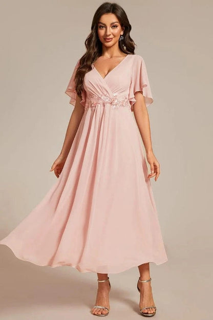 Robe Cache Coeur Rose Pale