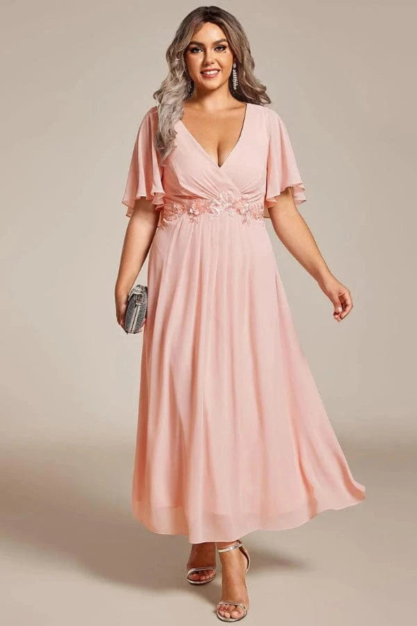 Robe Cache Coeur Rose Pale