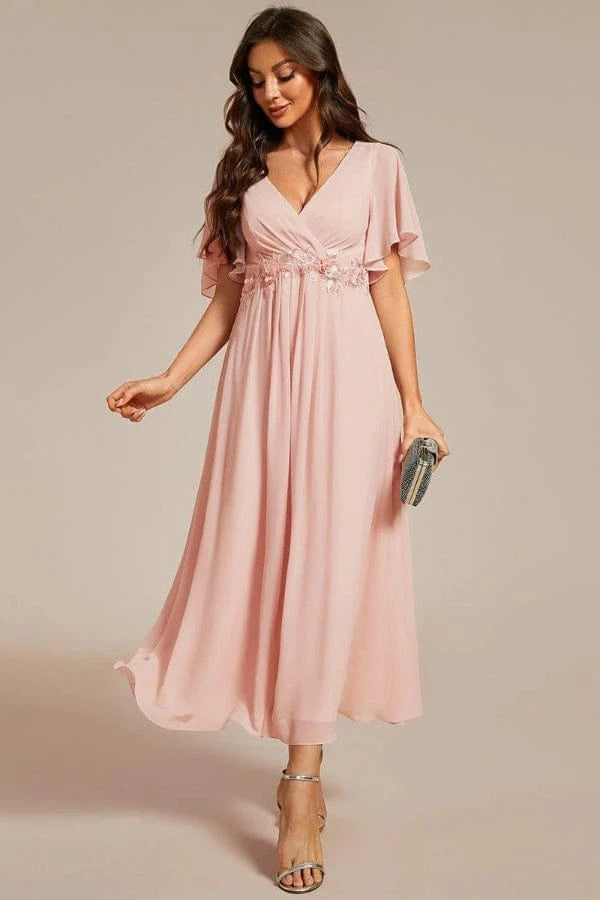 Robe Cache Coeur Rose Pale