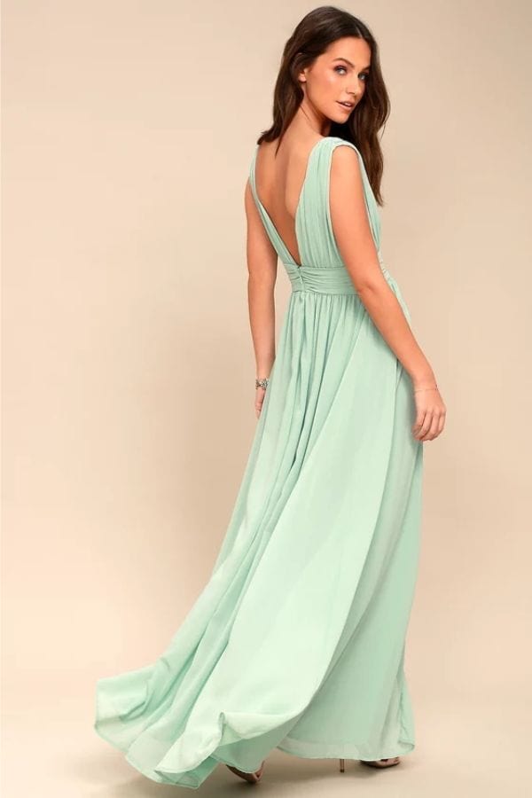 Robe Cérémonie Vert D'Eau